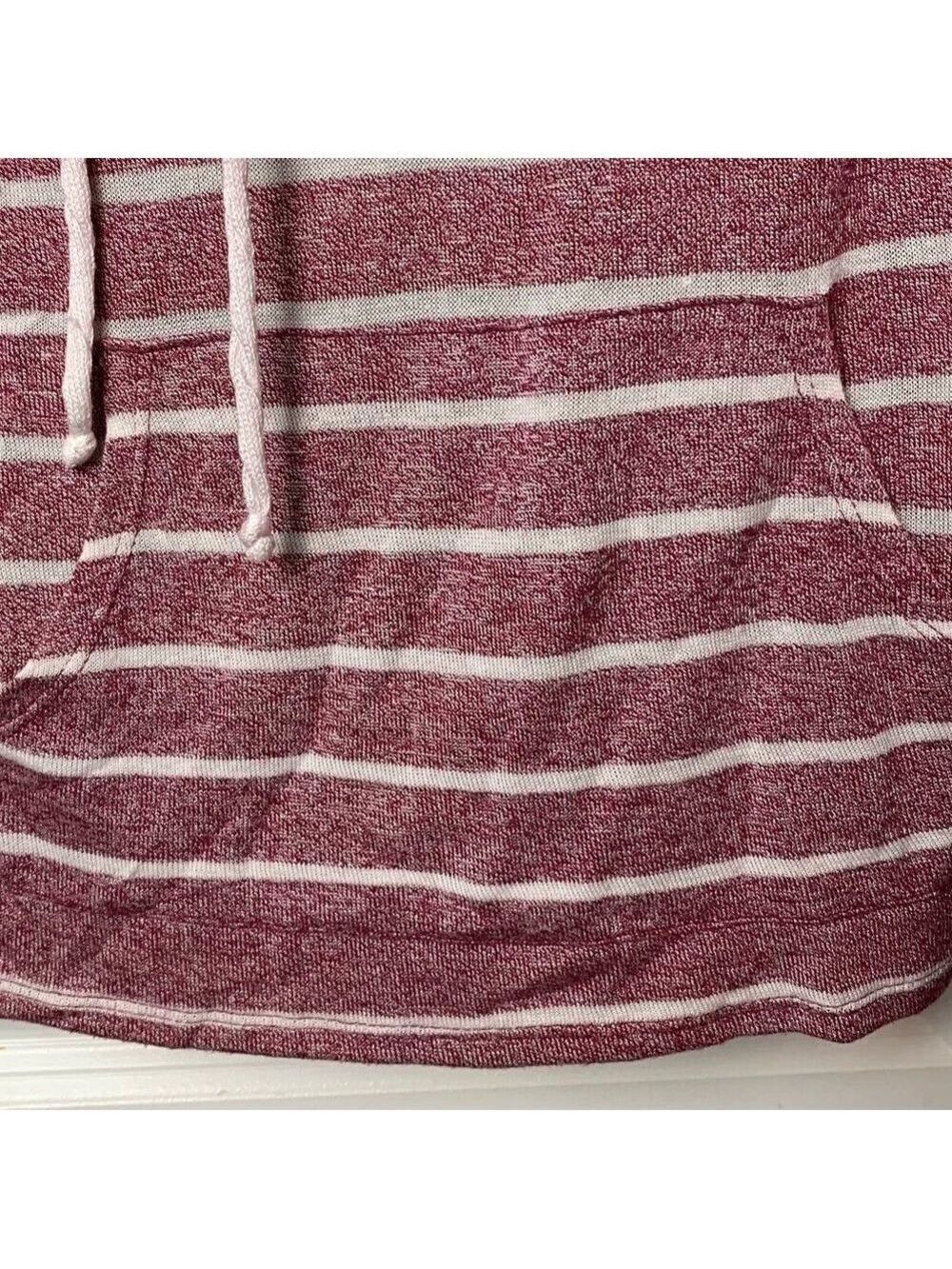 City Streets Scoop Neck Drawstring Striped Sweater - Picture 3 of 5